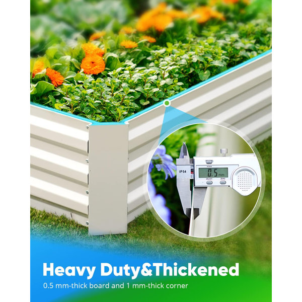 Arlmont & Co. Chassy Metal Garden Bed Wayfair